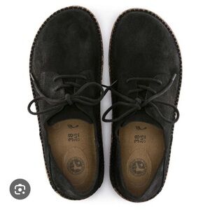 Birkenstock Gary Black Suede Leather shoes